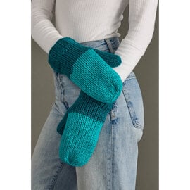 Panache Apparel Co. MITTEN-COLOR BLOCK KNIT