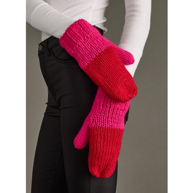 Panache Apparel Co. MITTEN-COLOR BLOCK KNIT