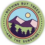 Snow Business Usa STKR-RND NOTHING BUT TREES/SUN