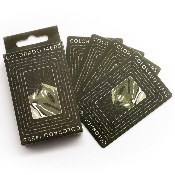 Snow Business Usa Playing Cards - Colorado 14ers