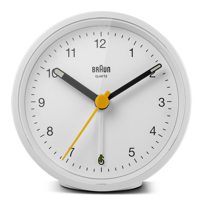 Ameico CLOCK-ALARM ROUND WHITE