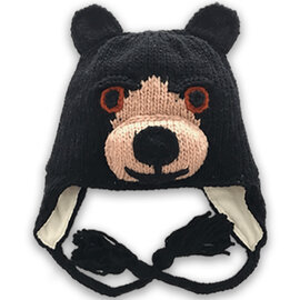 ART OF ECUADOR HAT-BLK BEAR YTH