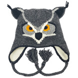 ART OF ECUADOR HAT-GRAY OWL YTH