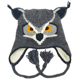 ART OF ECUADOR HAT-GRAY OWL YTH