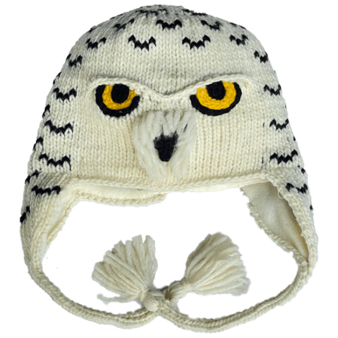 ART OF ECUADOR HAT-SNOWY OWL YTH