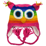 ART OF ECUADOR HAT-PINK OWL YTH