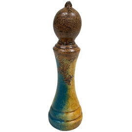 ARTISANS GALLERY CHESS PIECE-BISHOP TQ/BRWN