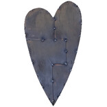 ARTISANS GALLERY WALL-HEART RUST MTL 4PC PTCHWRK