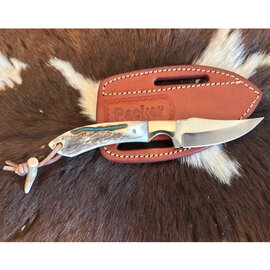 BARTO COLLECTABLES/HORNS FOR HEROS KNIFE-PKR SKINNER/SS W/ TURQ