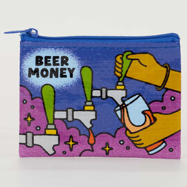 Blue Q COIN PURSE-BEER MONEY (TAPS)