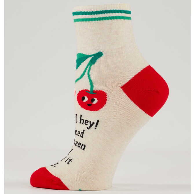 Blue Q SOCKS-ANKLE HEY GIRL HEY