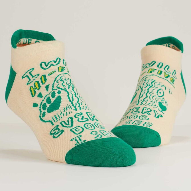 Blue Q SOCKS-SNEAKER HI-FIVE S/M