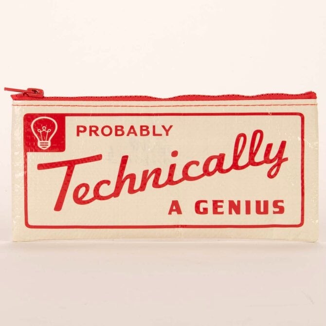 Blue Q PENCIL CASE-PROBABLY A GENIUS