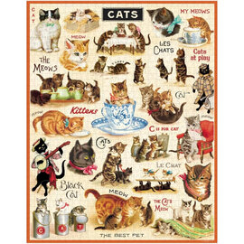 Cavallini Papers/co Inc Puzzle - Vintage Cats