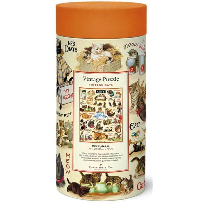 Cavallini Papers/co Inc Puzzle - Vintage Cats