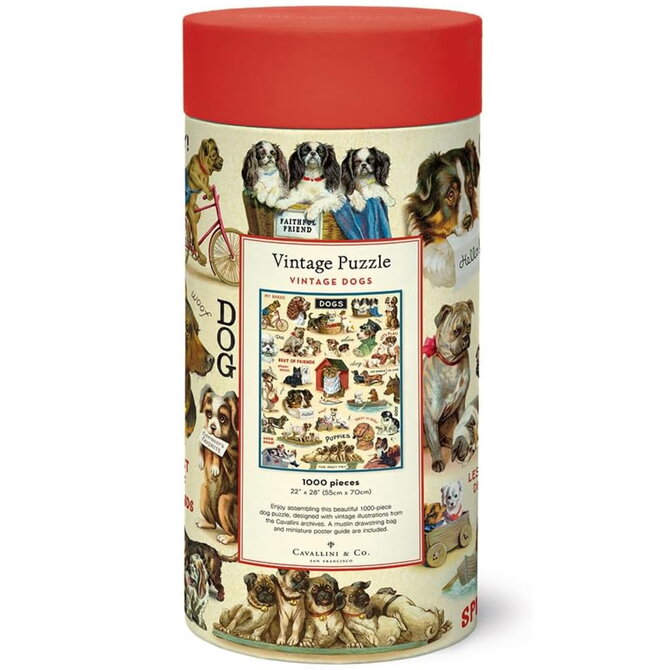 Cavallini Papers/co Inc Puzzle - Vintage Dogs