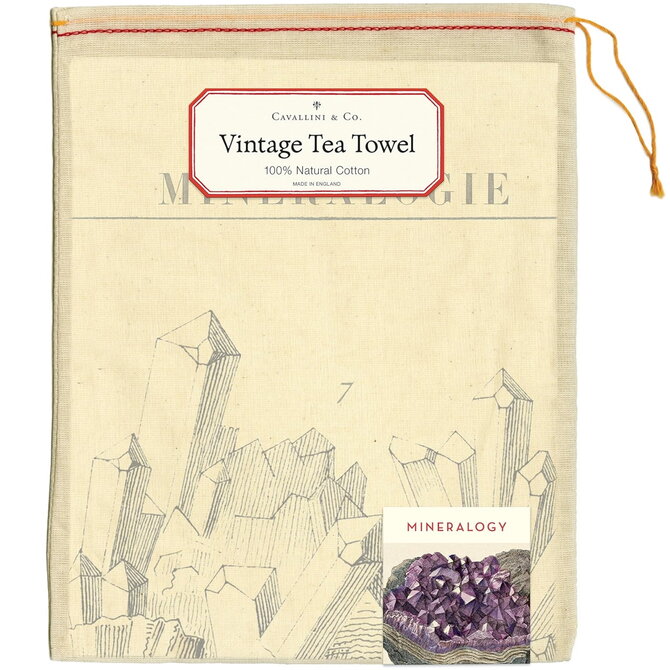 Cavallini Papers/co Inc *Tea Towel - Mineralogy
