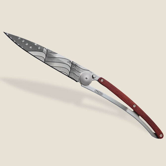 DEEJO KNIFE-CORAL WD/STARS & STRIPES