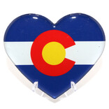 Sanborn Souvenir Co. Inc. Magnet - Heart Colorado Flag