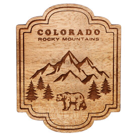 BARRY OWEN INC Magnet - Bear/Mountains Rocky Mountain/Colorado