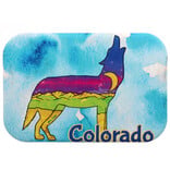 HOLLY SAGE ART Magnet - Howling Coyote Nightscape Colorado