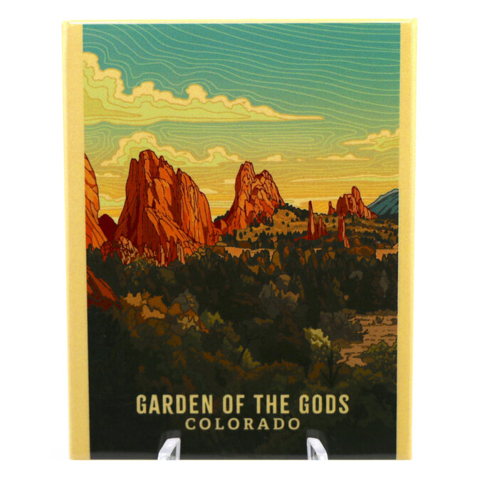 Magnet - Garden of the Gods Topography Colorado
