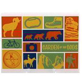 Magnet - Retro Block Garden of the Gods