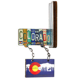 Mountain Sights Magnet - Hanging Sign Colorado