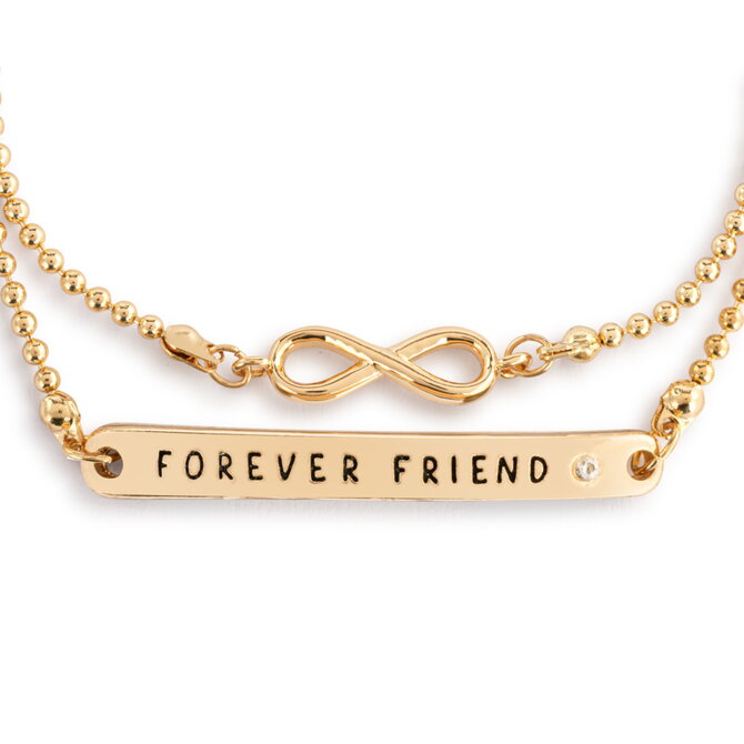 Demdaco/misc Product Jewelry - Bracelet - WP Forever Friends Layered