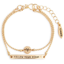 Demdaco/misc Product Jewelry - Bracelet - WP Follow Your Heart Layered