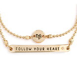 Demdaco/misc Product Jewelry - Bracelet - WP Follow Your Heart Layered