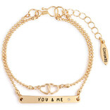Demdaco/misc Product Jewelry - Bracelet - WP You & Me Layered