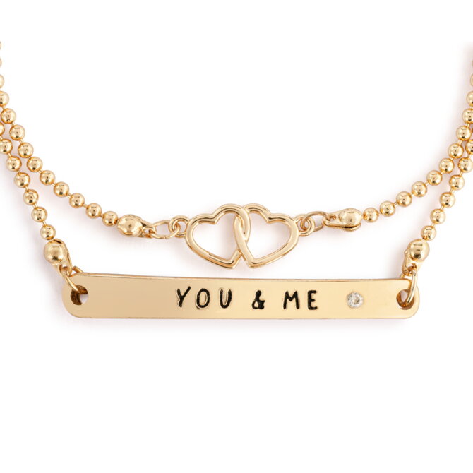 Demdaco/misc Product Jewelry - Bracelet - WP You & Me Layered