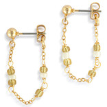 Demdaco/misc Product Jewelry - Earrings - Beaded White/Gold