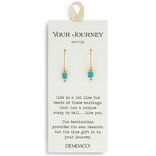 Demdaco/misc Product Jewelry - Earrings - Beaded Tile Turquoise