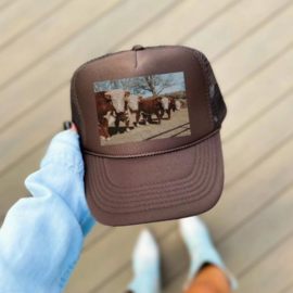 Hank & Scoot Hat - Hereford Herd Trucker