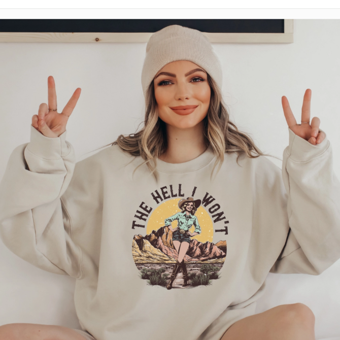 Hank & Scoot Sweatshirt - The Hell I Won't