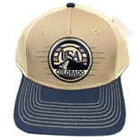 GREAT MOUNTAIN WEST Cap - Freely Tan Round USA CO Peak