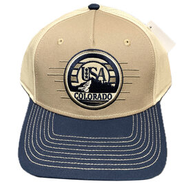 GREAT MOUNTAIN WEST Cap - Freely Tan Round USA Colorado Peak