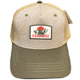 GREAT MOUNTAIN WEST Cap - Earthbound Grey Topography CO Peak/Sun/Trees