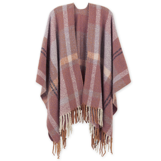 HADLEY WREN Ruana - Savannah Plaid