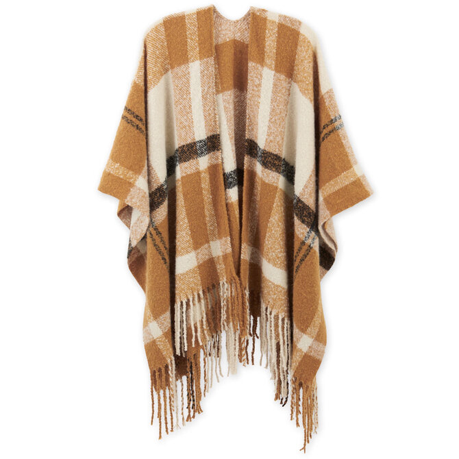 HADLEY WREN Ruana - Savannah Plaid