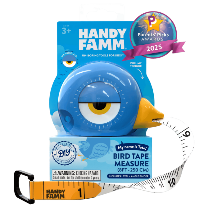 HANDY FAMM MEASURE TAPE-TOTO BIRD BLUE