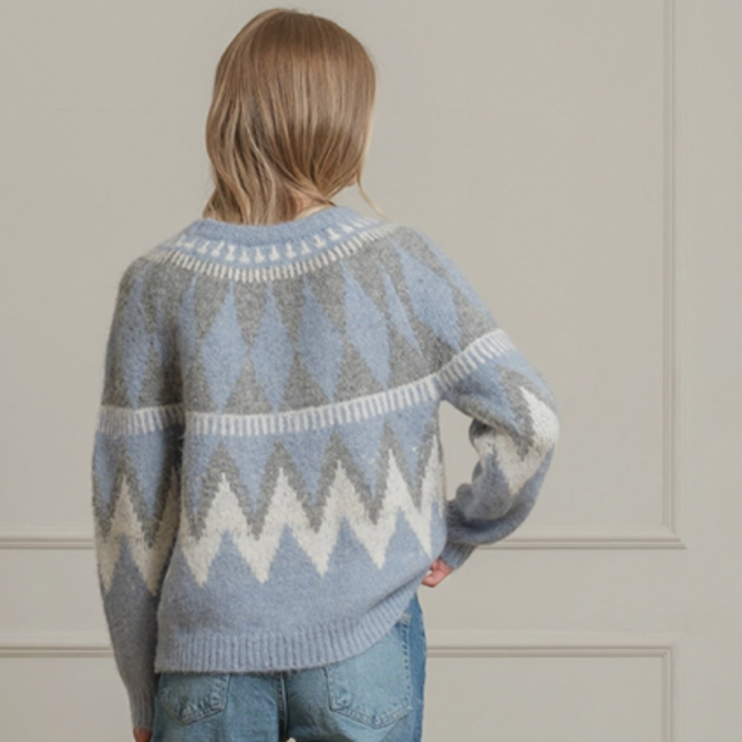 RAISONNEL Sweater - Alpine Diamond Jacquard