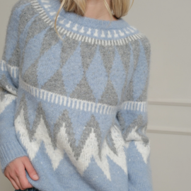 RAISONNEL Sweater - Alpine Diamond Jacquard
