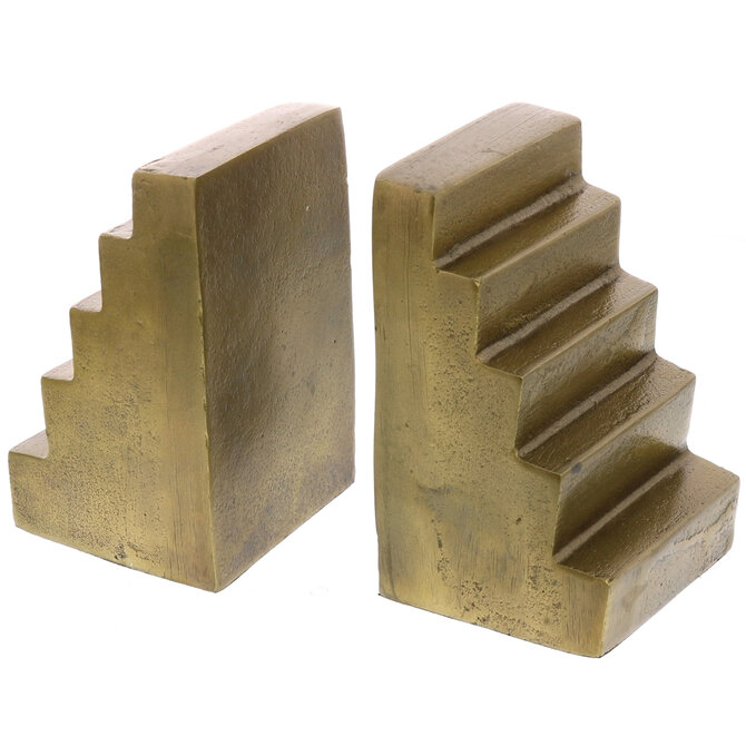 Home Art BOOKENDS-STAIR BRASS