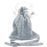 Villagehouse Importers Hat - Infant/Toddler Grey Pom