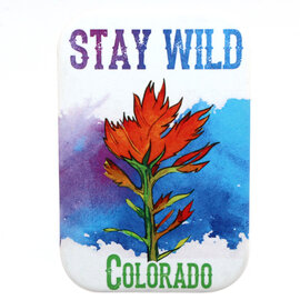 HOLLY SAGE ART Magnet - Stay Wild Indian Paintbrush Colorado