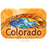 HOLLY SAGE ART Magnet - Feather Sunset Colorado