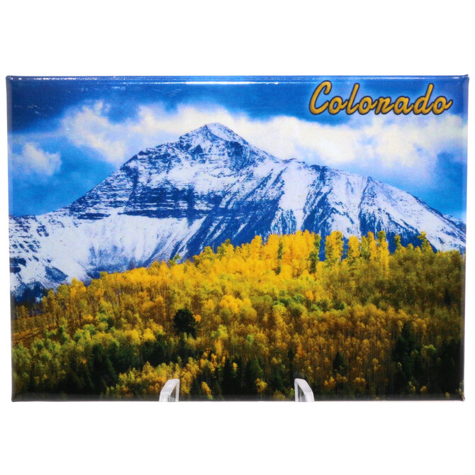LAURIE LAMBES GREAT STUFF Magnet - Gold Aspens Colorado